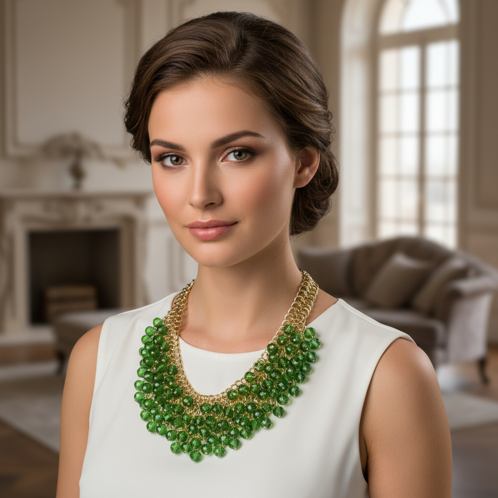 Verdant Splash Necklace_ChicaChica