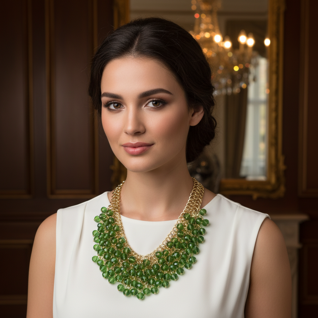 Verdant Splash Necklace_ChicaChica