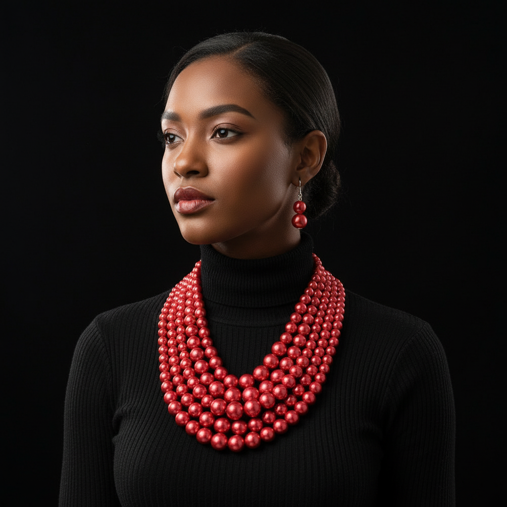 Vienna Rose Pearl Cascade Set_ChicaChica