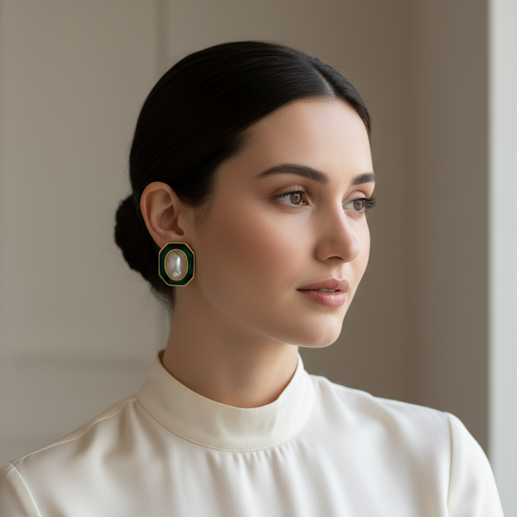 Vintage Verde Earrings_ChicaChica_RetroGlam