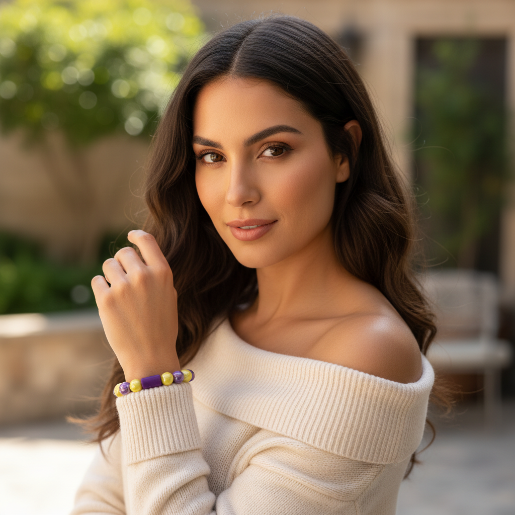 Violet Sunshine Bracelet_ChicaChica