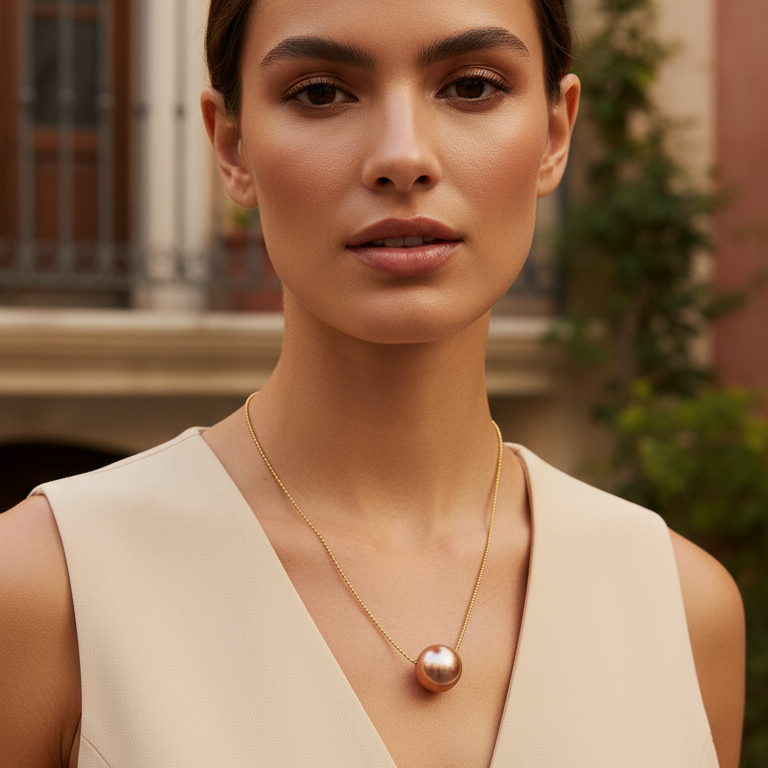 Caramelo Petite Sphere Necklace