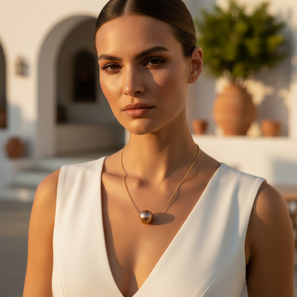 Caramelo Petite Sphere Necklace