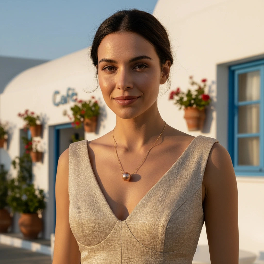 Caramelo Petite Sphere Necklace