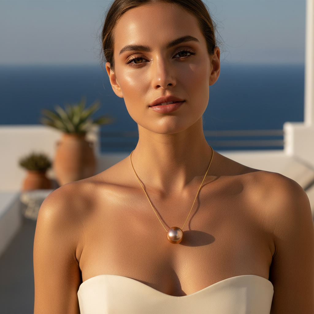 Caramelo Petite Sphere Necklace