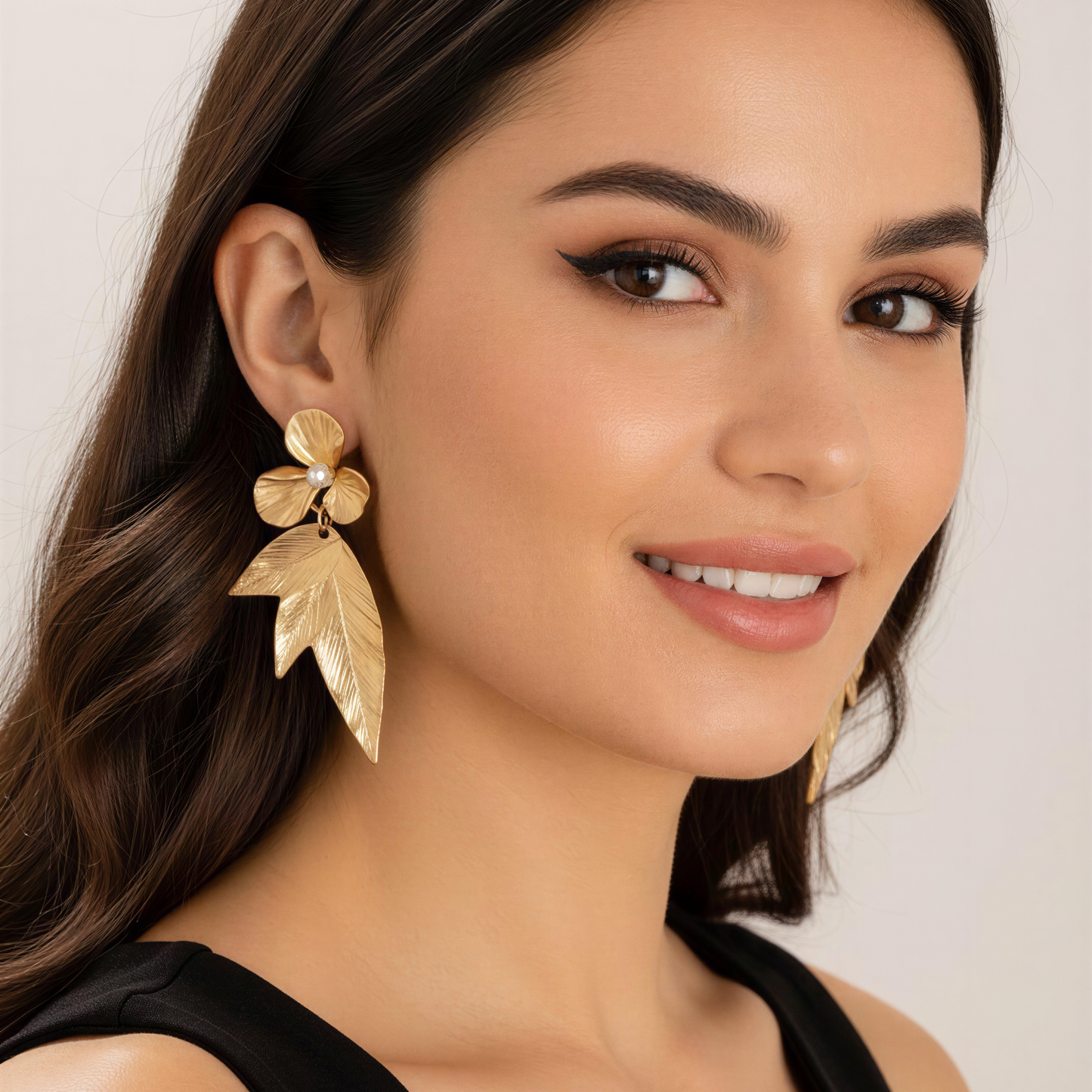 Golden Gingko Fleur Earrings