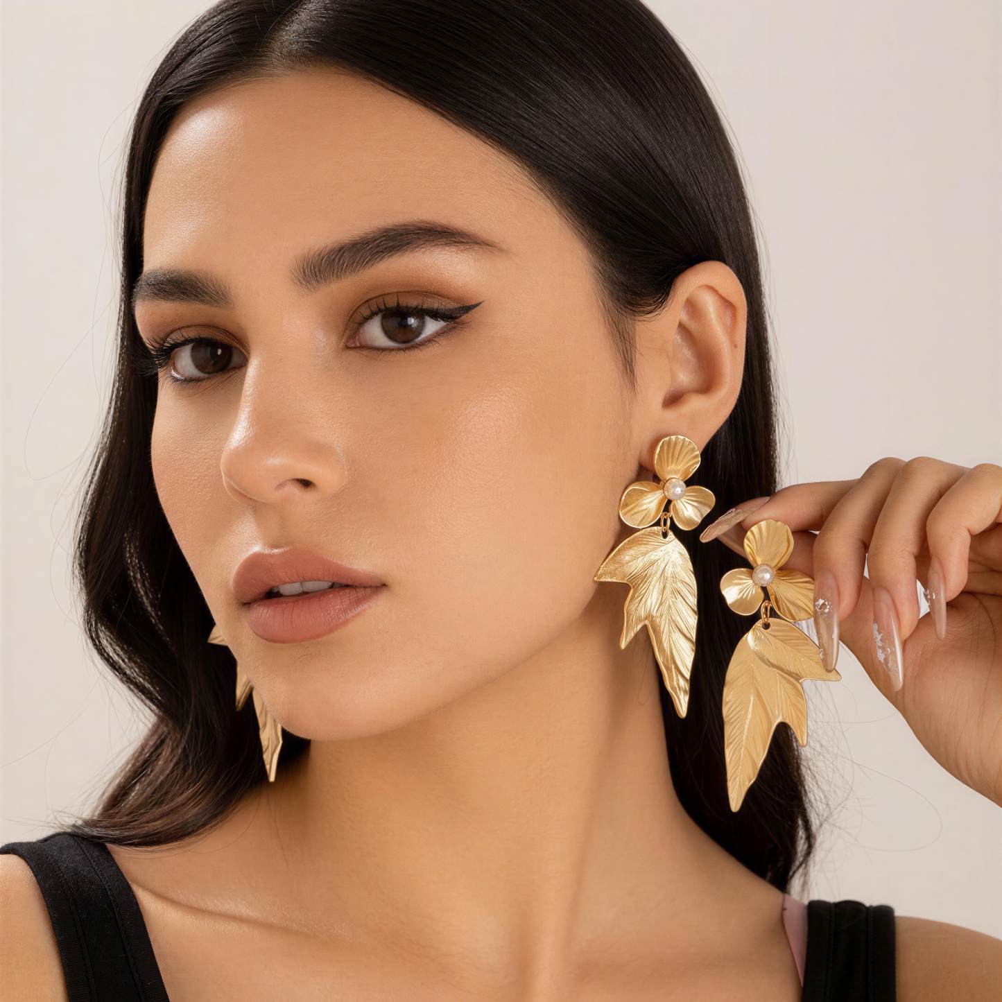 Golden Gingko Fleur Earrings