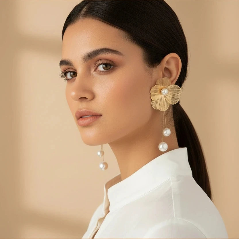 Golden Bloom Earrings