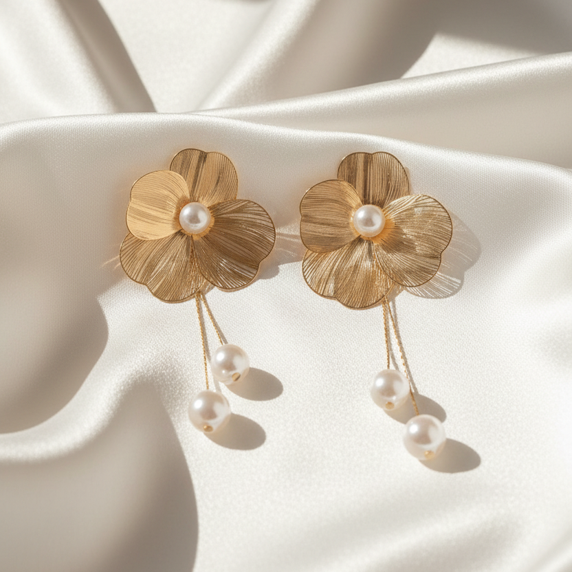 Golden Bloom Earrings