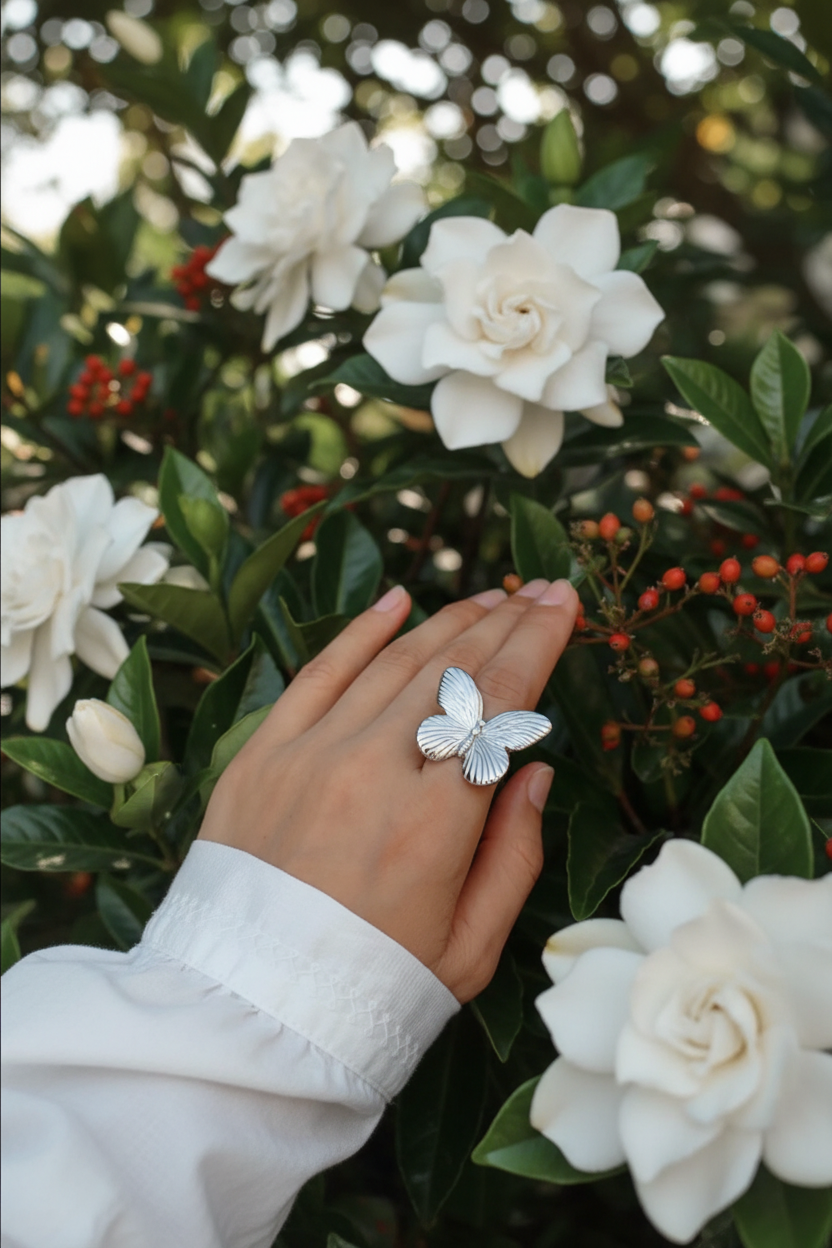Forever Flutter Ring - Silver