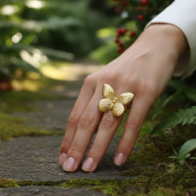 Forever Flutter Ring - Gold