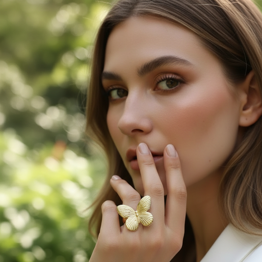 Forever Flutter Ring - Gold