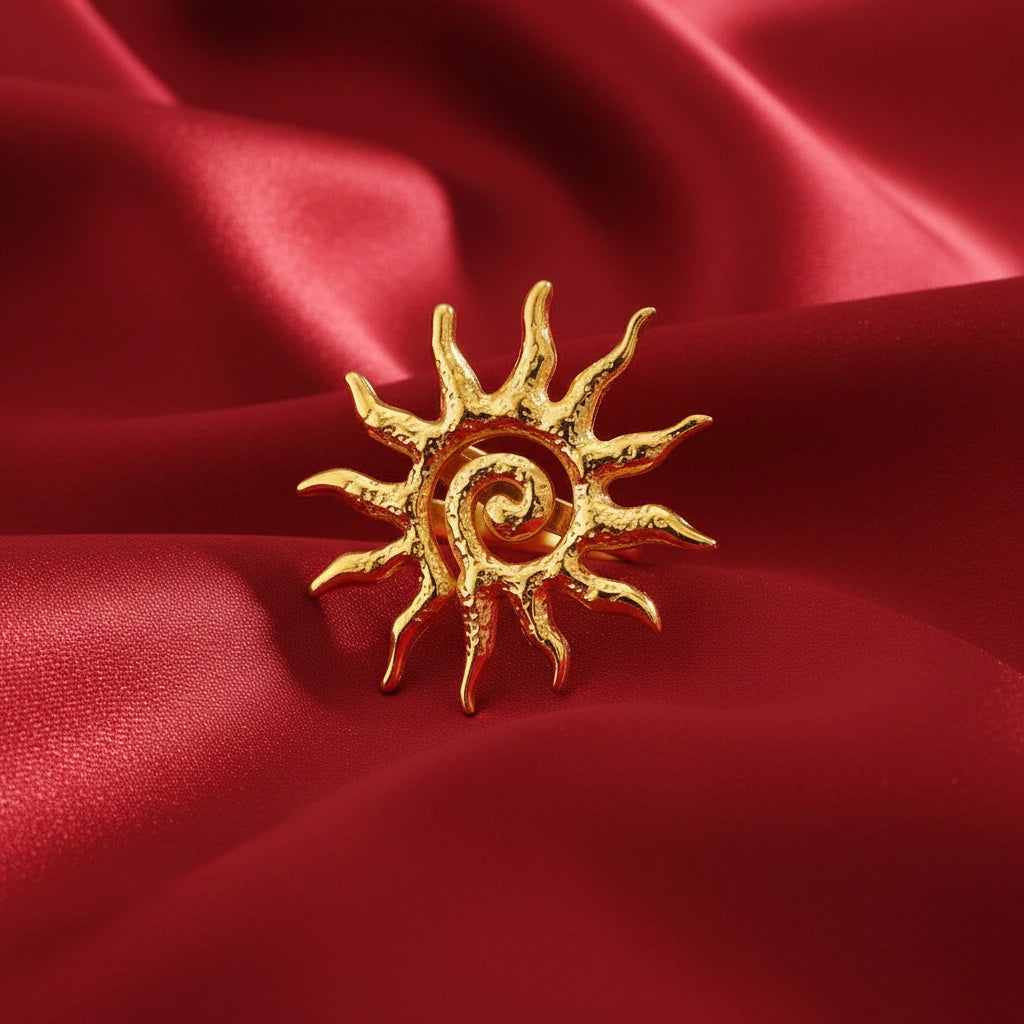 Solar Glow Ring - Gold