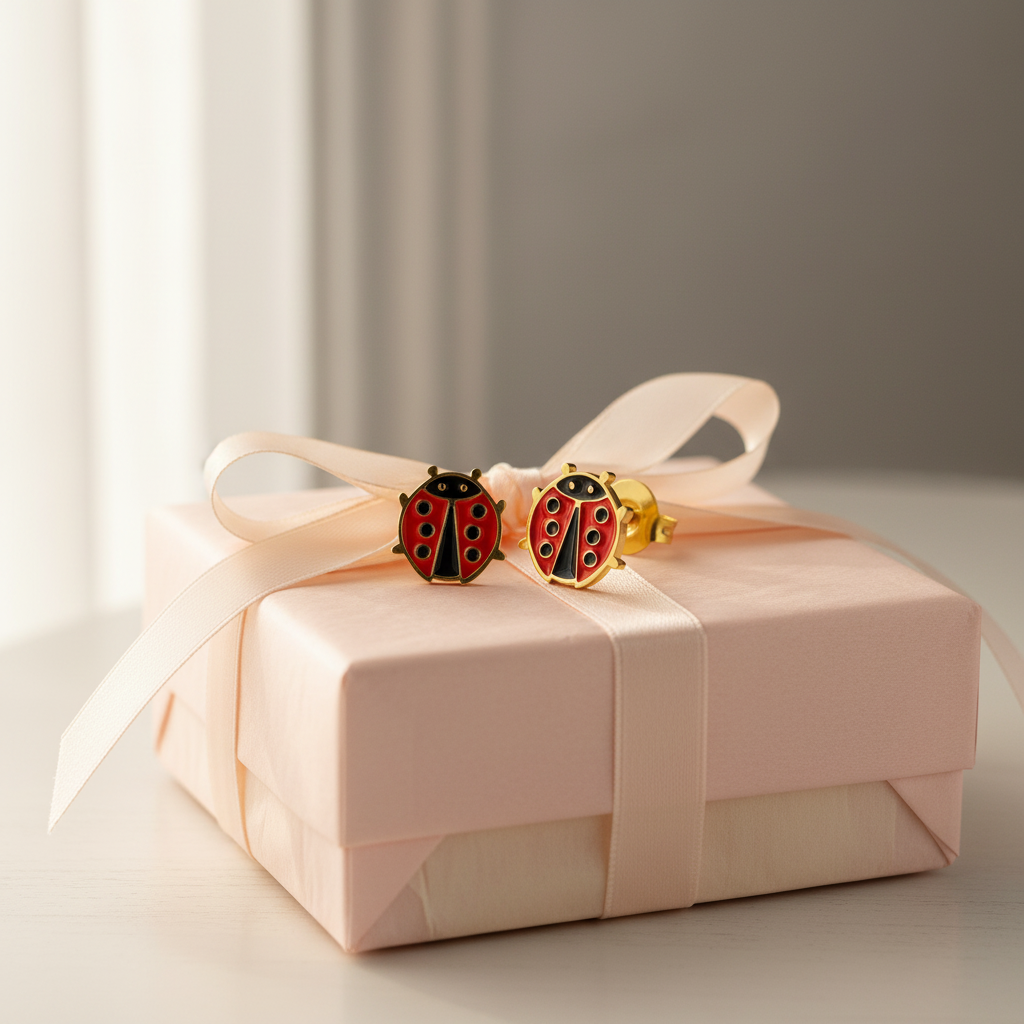 Lucky Ladybug Studs