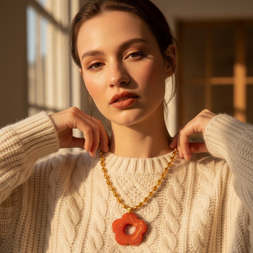 Terracotta Bloom Necklace