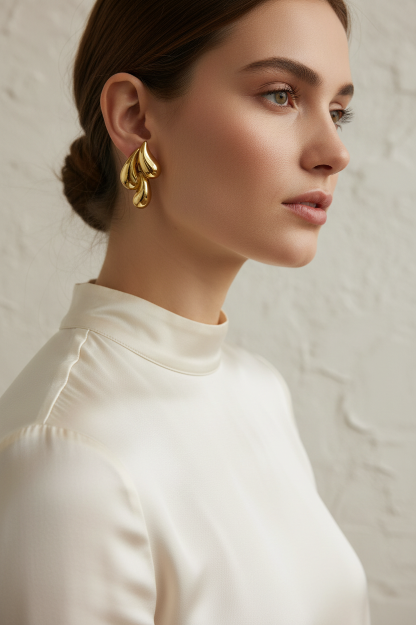 Molten Wave Drops - Gold