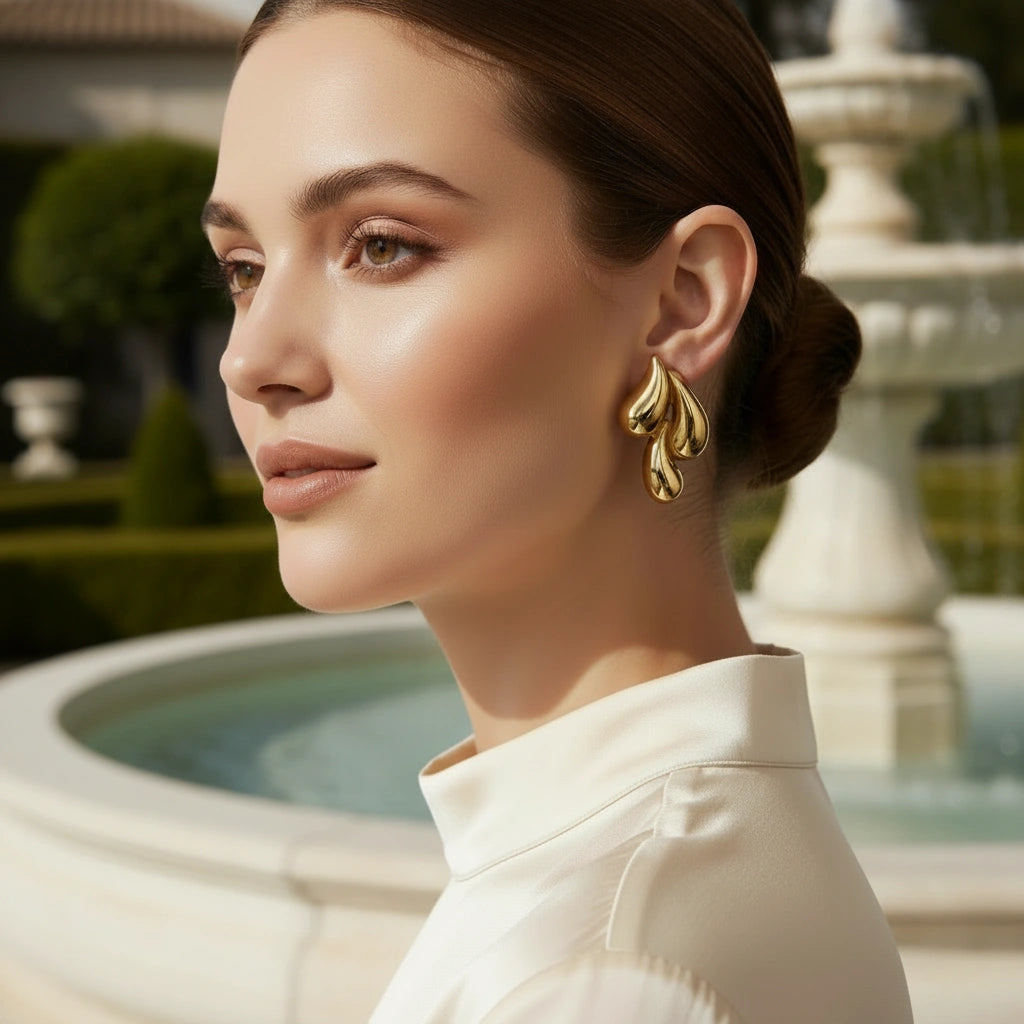 Molten Wave Drops - Gold