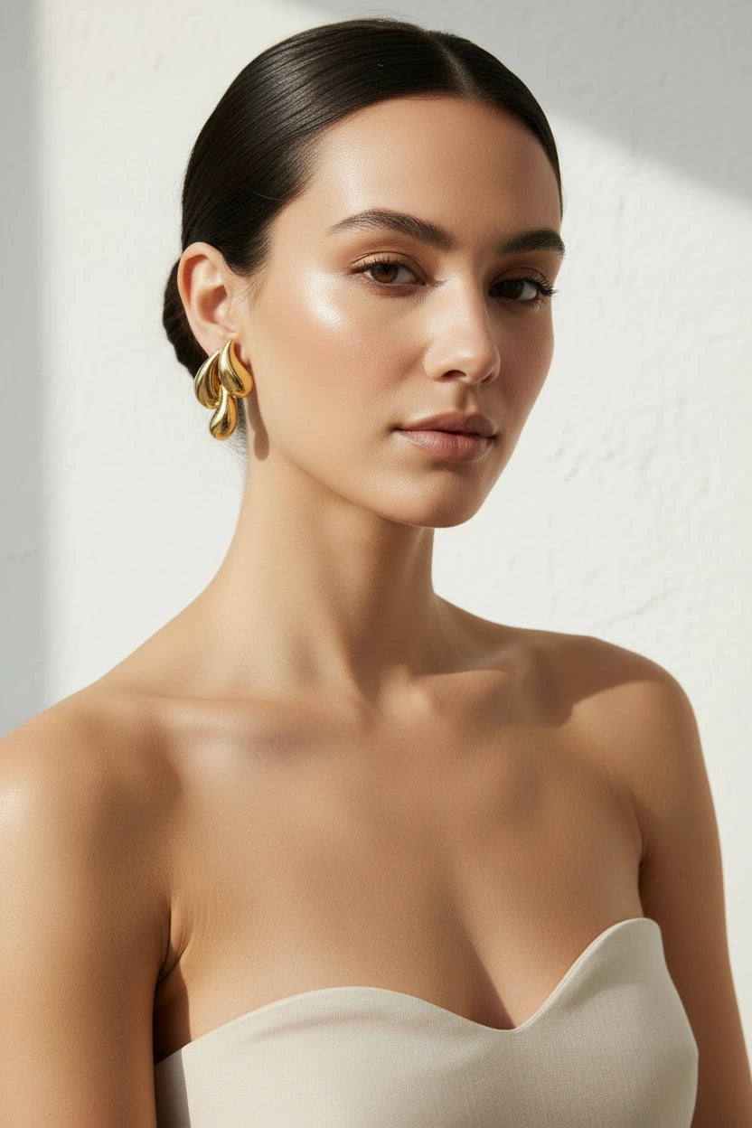 Molten Wave Drops - Gold