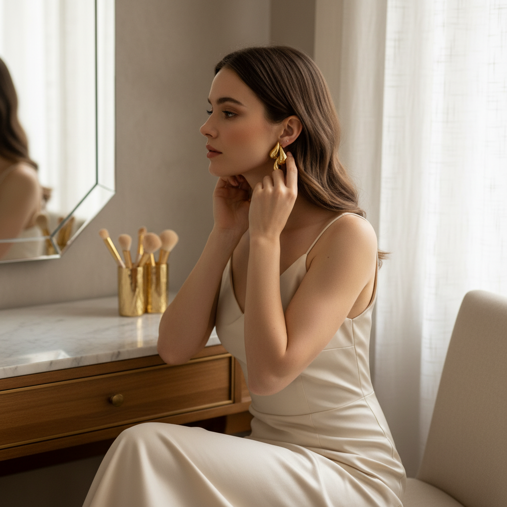 Molten Wave Drops - Gold