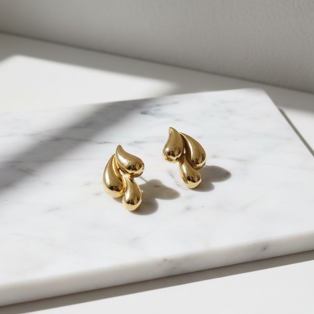 Molten Wave Drops - Gold