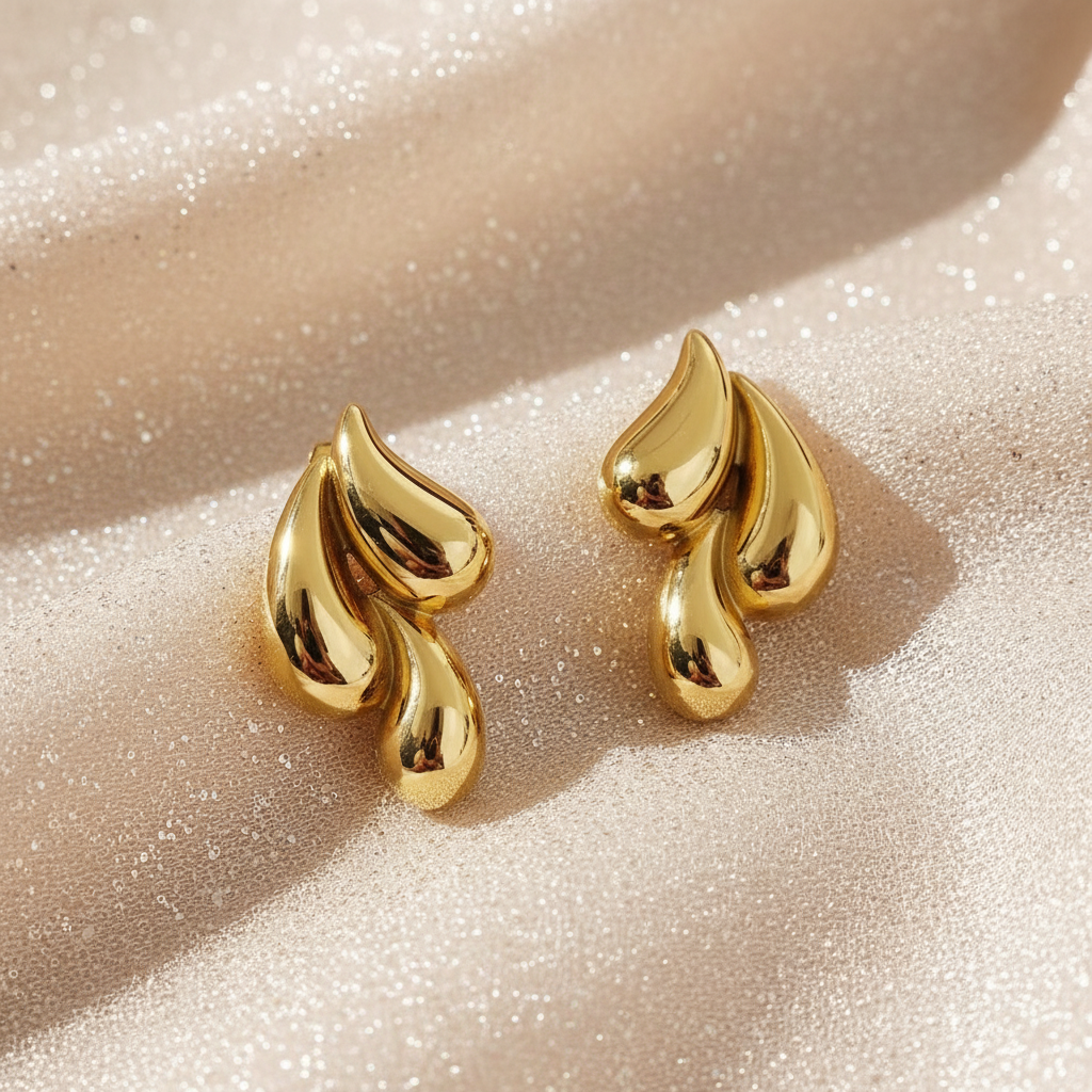 Molten Wave Drops - Gold