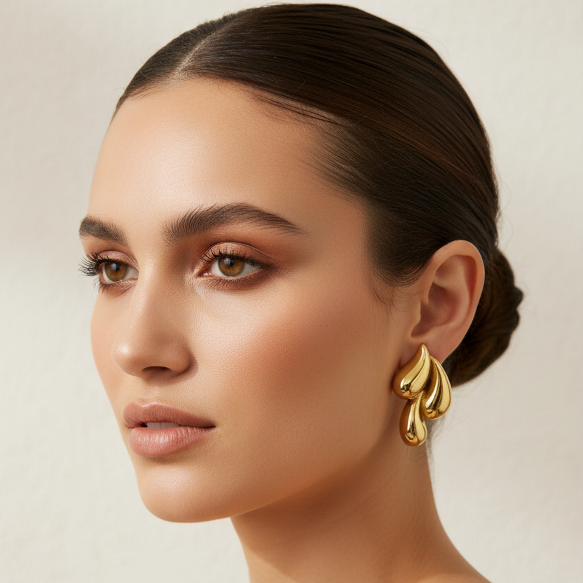 Molten Wave Drops - Gold