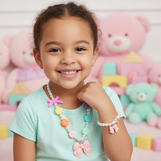 Little Belle Bow Pearl Set